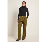LANIUS Marlenehose aus TENCEL Lyocell und Bio-Baumwolle dark olive 44