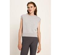 LANIUS Pullunder (GOTS) aus Bio-Schurwolle grey melange 44