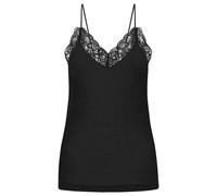 LANIUS Ripp-Top mit Spitze black 38