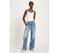 Lanius Wide Leg Jeans im Used-Look in Jeansblau, Größe 42