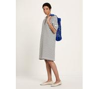 LANIUS Streifenkleid (GOTS) aus Bio-Baumwolle creme midnight 44