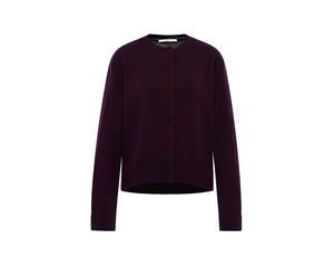 LANIUS Strickjacke Boxy Fit dunkelrot | 40