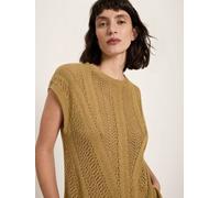 LANIUS Strickpullunder Ajour Khaki 38