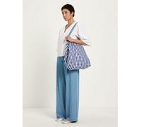 LANIUS Vichy-Karo Tasche (GOTS) aus Bio-Baumwolle blue white 0
