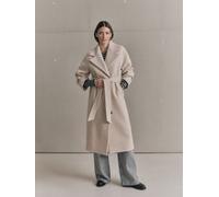 LANIUS Walkmantel mit Revers (GOTS) creme melange 40