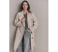 LANIUS Walkmantel mit Revers (GOTS) creme melange 42