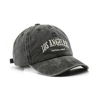 Lanly Baseball Cap Snapback Baseballkappe Vintage Unisex Herren Damen UV Schutz Docker Cap Sonnenhut Outdoor Wanderhut (Grau L), Einheitsgröße