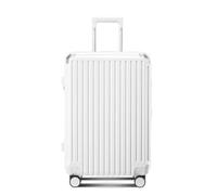 LANMOU Hartschalenkoffer Kabinen Handgepäck 4 Rollen 360 Grad TSA Zahlenschloss Leicht Reisekoffer Trolley (Weiß,24-Zoll)