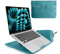 LanQii 13 13,3 14 15 15.6 16 Zoll Laptop Sleeve Laptophülle, mit Standfunktion Laptoptasche, für MacBook Pro, MacBook Air, Surface, XPS, Lenovo, HP, Samsung (13-14" | Grün)