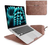 LanQii 13 13,3 14 15 15.6 16 Zoll Laptop Sleeve Laptophülle, mit Standfunktion Laptoptasche, für MacBook Pro, MacBook Air, Surface, XPS, Lenovo, HP, Samsung (13-14", Rosa)