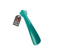 Lantelme Kinder Schuhlöffel auch für Baby | Farbe Grün | Kindgerechter kleiner Schuhanzieher aus Kunststoff 18 x 4cm | Mit fröhlicher Figur | Made in Germany (Grün)