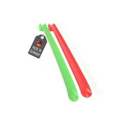 Lantelme Schuhanzieher 50cm 3 Stück mit Farbauswahl Kunststoff Schuhlöffel Xl Lang und stabil (Grün Rot Weiß)