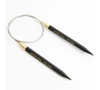 Lantern Moon 60 cm/80 cm/100 cm verfügbare Nadeln, Premium-Ebenholz-Drehnadel, glatte Rundstricknadeln für Kreisgewebe (100 cm, 6,00 mm/US10)