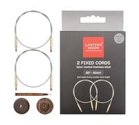 Lantern Moon Fixed Cords 13" (20" W/Tips)-Stainless Steel W/Gold Plated Connectors -LM350611