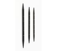 Lantern Moon Ebony Wood Cable Needles 3/Pkg-Größe 3/3,25 mm, 6/4 mm, 8/5 mm