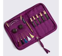 Lantern Moon Grace Set mit kurzen Spitzen Nadelspitzen wechselbar aus Ebenholz