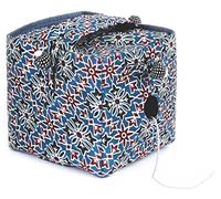 Lantern Moon - Lantern Moon Ajrak Seide Blumen Design Würfel-Geformt Stricken Aus Garn Kasten mit Handhaben - 1 Stück