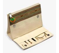 Lantern Moon Tasche für Strickzubehör - Tasche aus Segeltuch - Aufbewahrung für Stricknadeln, Häkelnadeln, Kabel, Notizen, 20,5 x 15 x 8 cm - Elfenbein