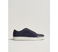 Lanvin DBB1 Nappa Cap Toe Sneaker Navy Blau EU43