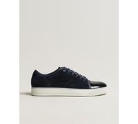 Lanvin DBB1 Patent Cap Toe Sneaker Navy Blau EU41