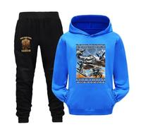 LaoZan Kinder Kapuzenpullover Set, Italian Brainrot, Tung Tung Sahur Unisex Kapuzenpullover für Jungen & Mädchen