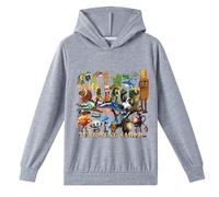 LaoZan Kinder Kapuzenpullover, Tung Tung Sahur, Italian Brainrot Unisex Kapuzenpullover für Jungen & Mädchen
