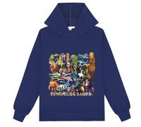 LaoZan Kinder Kapuzenpullover, Tung Tung Sahur, Italian Brainrot Unisex Kapuzenpullover für Jungen & Mädchen