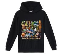 LaoZan Kinder Kapuzenpullover, Tung Tung Sahur, Italian Brainrot Unisex Kapuzenpullover für Jungen & Mädchen