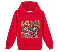 LaoZan Kinder Kapuzenpullover, Tung Tung Sahur, Italian Brainrot Unisex Kapuzenpullover für Jungen & Mädchen