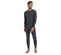 LAPASA Herren 100% Merinowolle Thermounterwäsche Set, Premium Merino Wolle Unterhemd & Unterhosen, Thermo Funktionsunterwäsche M126, Dunkelgrau (Extra warm M126), M