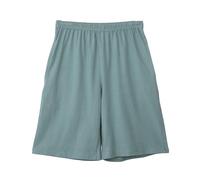 LApooh Damen Pyjama Shorts Aus Baumwolle, Weiche Schlafhose, Knielange Shorts mit Taschen, Stilvolle Lounge Shorts, Lockere Freizeithose für Frauen, Schlaf, Fitnessstudio, Laufen, Hellgrün, M