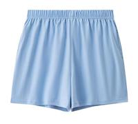 LApooh Kurze Schlafhose Damen Pyjama Shorts für Damen, Baumwolle, Schlafshorts mit Taschen, Übergröße, Süße Pyjama Kurzhose, Karierte Lounge Shorts, Hose für Zuhause, Yoga, Fitnessstudio, Lau