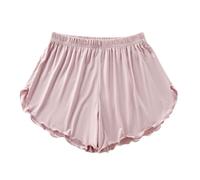 LApooh Women's Pyjama Shorts, Super Short Soft Sleeping Bottoms Shorts, Stretchy Pyjama Pants Legging Knickers Stylish Lounge Shorts for Sleep Gym Running,Pink,M