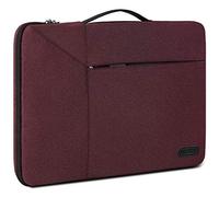 Laptop-Hülle für 33-35,6 cm (13-14 Zoll), wasserdicht, 360-Grad-Schutz, Laptoptasche, Arbeit, Business, Computer-Hülle für 13 Zoll MacBook Air/Pro Notebooks, tragbarer Griff, Weinrot