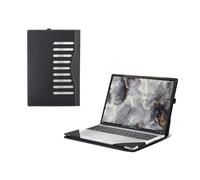 Laptop-Hülle für Dell Pro 16 Plus Laptop PB16250 16 Zoll (40,6 cm), PU-Leder, Innentasche, Dunkelgrau