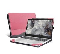 Laptop-Hülle für Dell Pro 16 Plus Laptop PB16250 PB16255 40,6 cm (16 Zoll), PU-Leder, Innentasche, Rosa