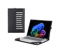 Laptop-Hülle für HP OmniBook 7 Flip 2-in-1 Next Gen AI 16t-au000 (16-au0047nr 16-au0017nr) 16 Zoll [keine anderen Modelle], PU-Leder-Schutzhülle, abnehmbare Hülle, Dunkelgrau