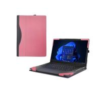 Laptop-Hülle für Lenovo ThinkPad E16 Gen 3 Intel [Hinweis für andere Modelle] All Inclusive Drop Case 40,6 cm (16 Zoll) PU Leder Schutzhülle Laptoptasche abnehmbare Schale (Rosa)