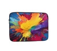 Laptop-Hülle, Laptoptasche, stoßfest, Computer-Tragetasche, bunte Farbspritzer, Kunst, Aktentasche, Handtasche, 43,2 cm (17 Zoll)