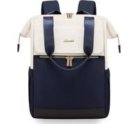 Laptop Rucksack 17,3 Zoll 2in1 Beige & Blau 17,3 Zoll