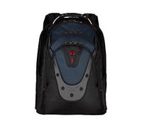 Laptop Rucksack Wenger Ibex, Laptops von 15,6"-17,3", Laptopfach, seitliche Netztaschen, L 230 x B 340 x H 470 mm, 25 l, Polyester, schwarz/blau/grau