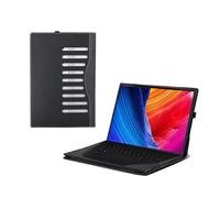 Laptop-Schutzhülle für Asus ProArt P16 Laptop H7606 16 Zoll (40,6 cm), PU-Leder, abnehmbare Hülle, Dunkelgrau