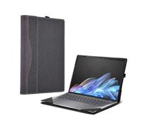 Laptop-Schutzhülle für HP OmniBook X Laptop Next Gen AI PC - 14-fe0087nr |14-fe000|14-fe0097nr|14-fe0057nr|14-fe0058nr 14 Zoll (35,6 cm), PU-Leder, Innentasche (dunkelgrau)