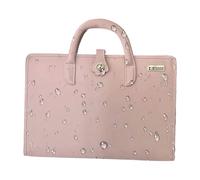 Laptop-Schutzhülle, Pink, PU-Leder, 35,6 cm (14 Zoll), wasserdichte Tragetasche, integrierter Griff, stoßfeste Notebook-Aufbewahrung für Studenten, Professionals, Reisen, Büro, Schule
