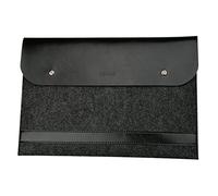 Laptop-Tasche Filz Mikrofaser LederHülle Ultrabook Laptop Tasche Filz Sleeve Speziell für MacBook 11.6-15.4 Inches Schwarz
