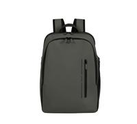 Laptoprucksack SAMSONITE "GLAM-GO 15,6 Zoll", Damen, Gr. B/H/T: 30cm x 42cm x 13cm, grau (climbing ivy), Polyester, Rucksäcke Laptoprucksack, mit separatem Laptop- und Tabletfach, mit Reißverschluss i
