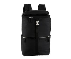 Laptoprucksack SAMSONITE "MOVE JOURNEY", Damen, Gr. B/H/T: 28cm x 43cm x 15cm, schwarz, Nylon, Polyester, Rucksäcke Laptoprucksack, Travelrucksack, Reiserucksack mit zwei Seitentaschen (67212214-0) sc