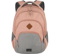 Laptoprucksack TRAVELITE "BASICS Melange", Gr. B/H/T: 31cm x 45cm x 16cm, rosa (rosa, grau), Polyester, Basic, Rucksäcke Laptoprucksack, ideal für Freizeit, Arbeit, Schule und Reisen (21118101-0) rosa