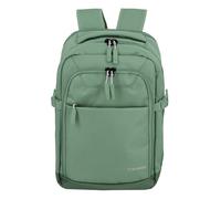 Laptoprucksack TRAVELITE "KICK OFF Reiserucksack", Gr. B/H/T: 25cm x 40cm x 20cm, grün (salbei), Polyester, unifarben, Basic, Rucksäcke Laptoprucksack (36980612-0) salbei