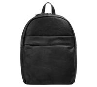 Laptoprucksack X-ZONE, Gr. B/H/T: 30cm x 23cm x 8cm, onesize, schwarz, Leder, Rindsleder, unifarben, Rucksäcke Laptoprucksack, echt Leder (29538352-0) schwarz